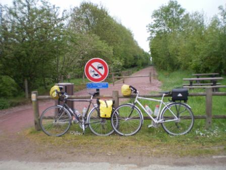 Touring bikes with pannier bags